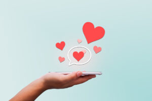 インスタDMにハートを異性に送る心理は?リアクションで飛び出すもの・ハートが飛ぶやり方を調査!